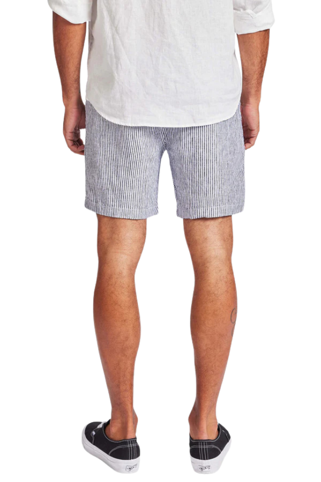 Riviera Stripe Linen Short