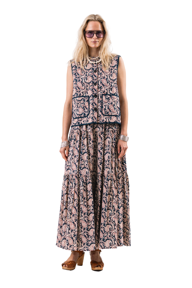 Sunset Maxi Skirt - Graphic Print