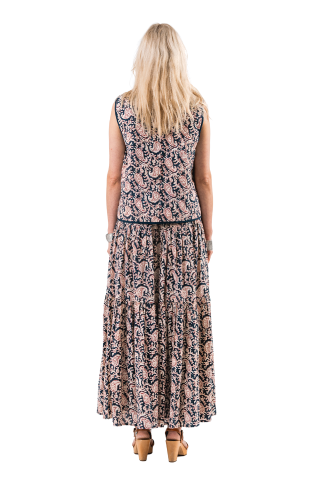 Sunset Maxi Skirt - Graphic Print