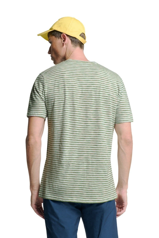 T-Shirt Crewneck Multi Coloured Melange Stripes