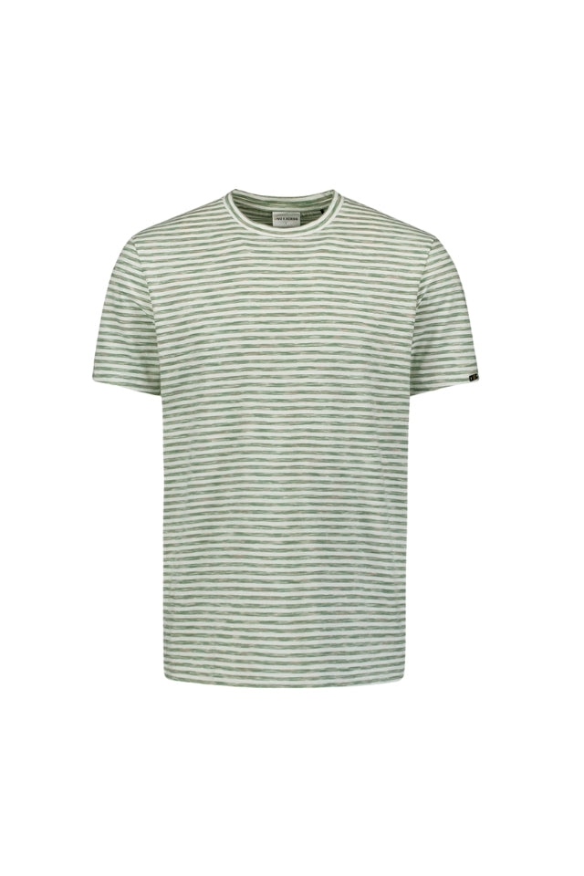 T-Shirt Crewneck Multi Coloured Melange Stripes