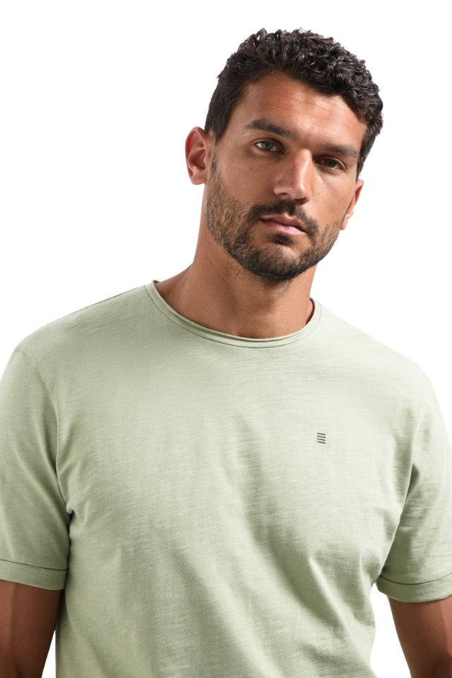 T-shirt Crewneck Slub - Light Moss