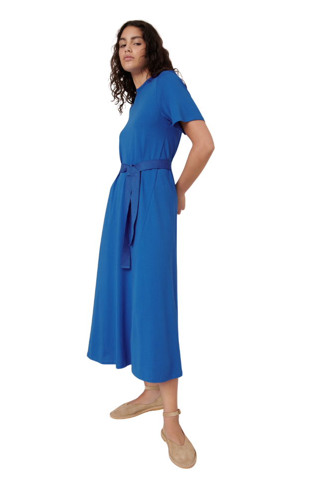 T-Shirt Swing Dress - Azure
