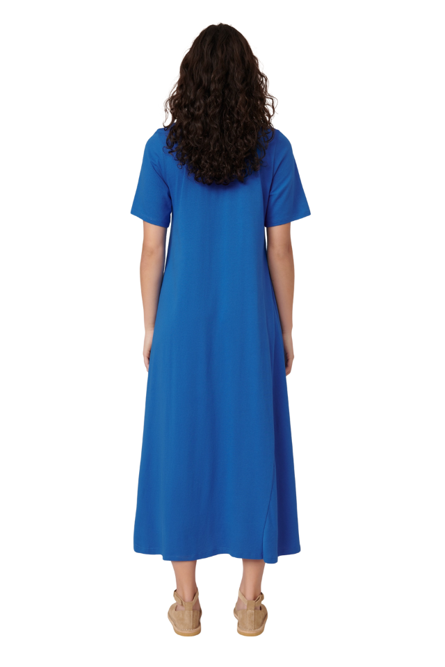 T-Shirt Swing Dress - Azure