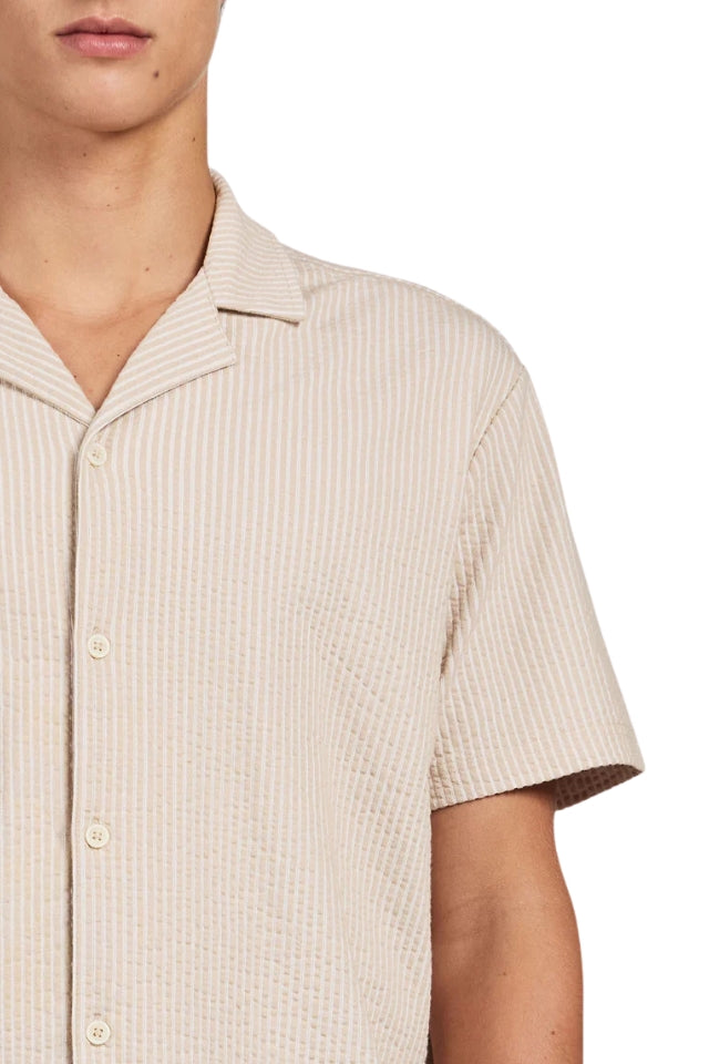 Ted Short Sleeve Shirt - Pebble