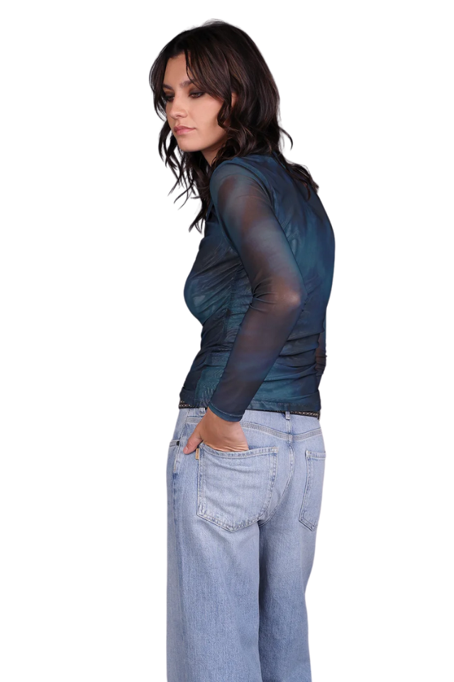 Tempest Print Mesh Top