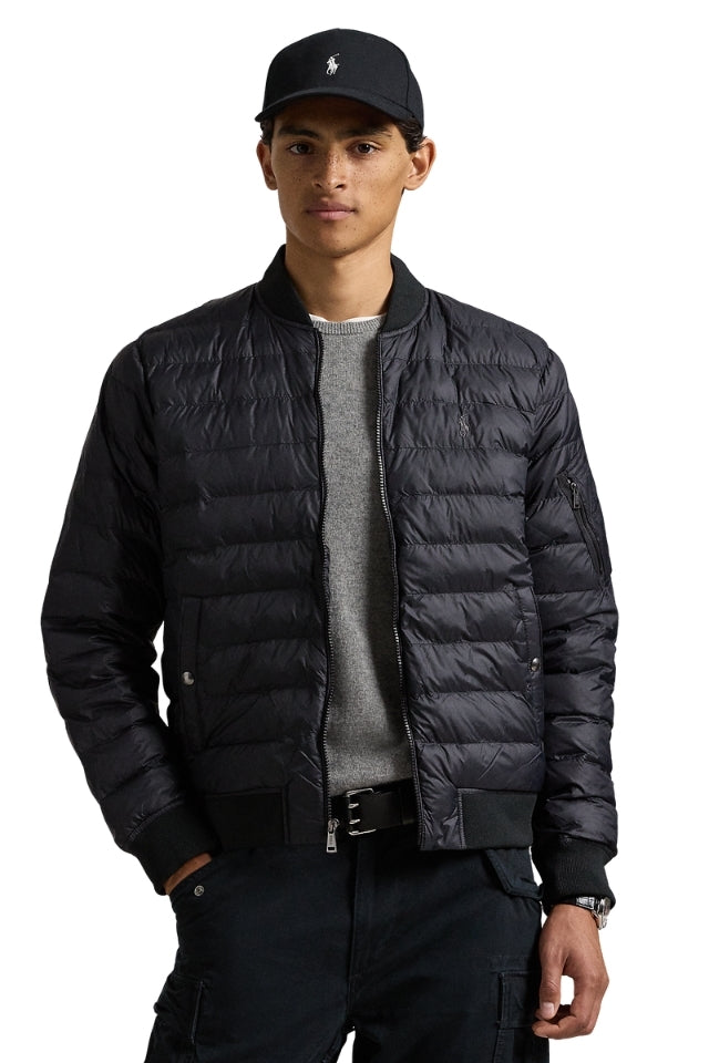 The Colden Packable Bomber Jacket - Black