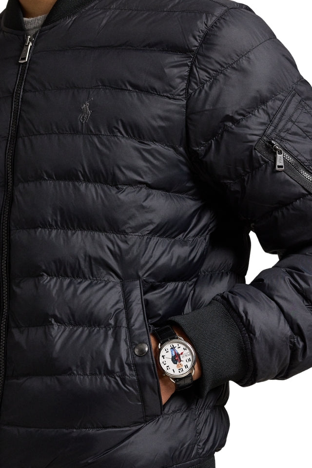 The Colden Packable Bomber Jacket - Black