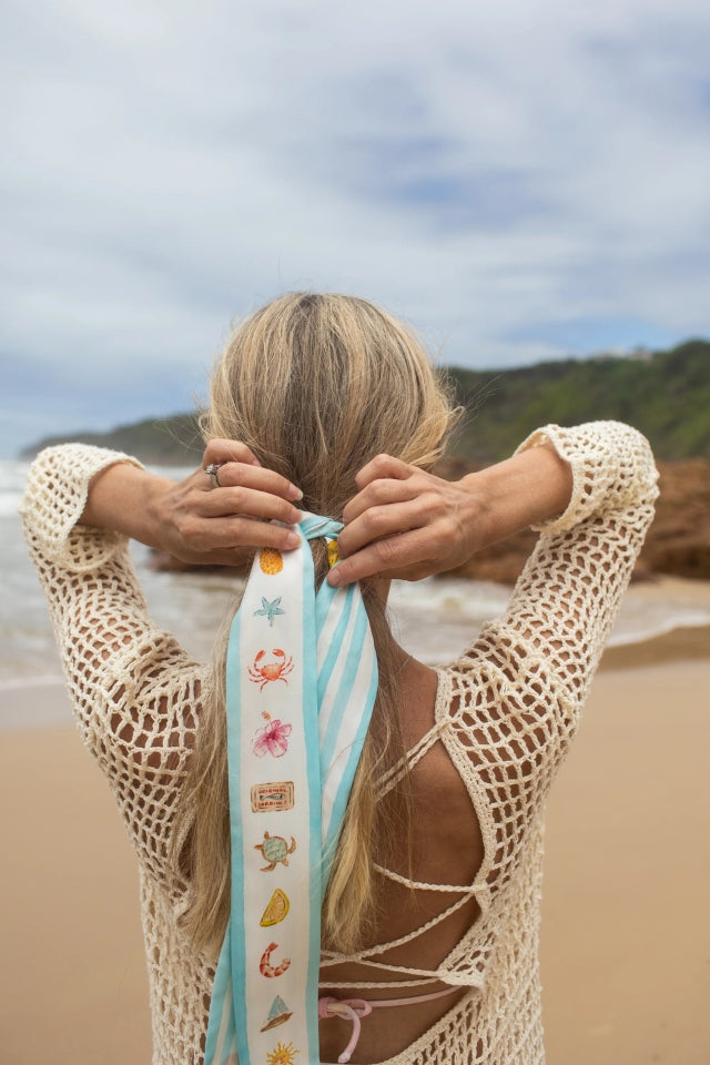 The DH x Cass Deller Hastings Street Silk Twilly