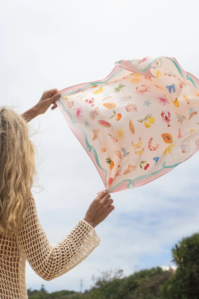 The DH x Cass Deller Little Cove Silk Petite Scarf