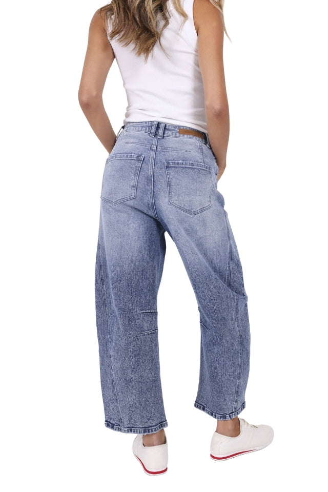 Theo Barrel Jean - Blue