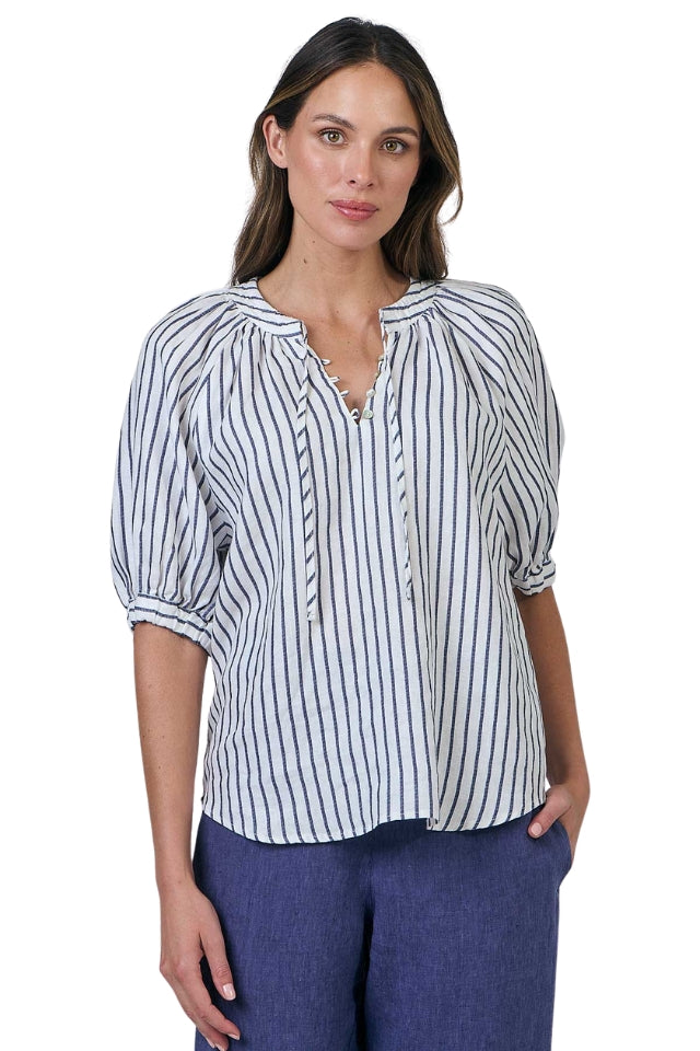 Top - Blueberry Stripe