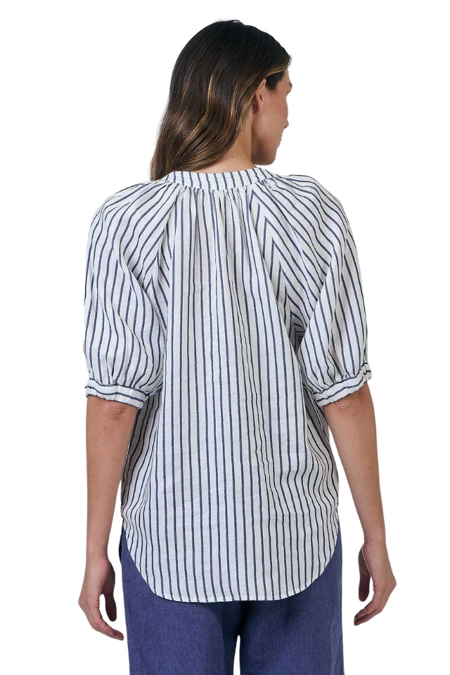 Top - Blueberry Stripe