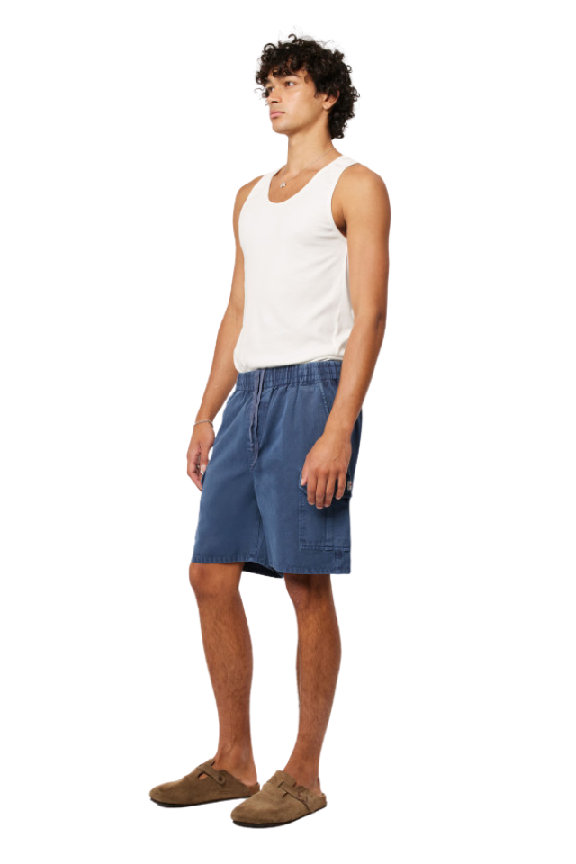 Tradie Cargo Short - Steel Blue