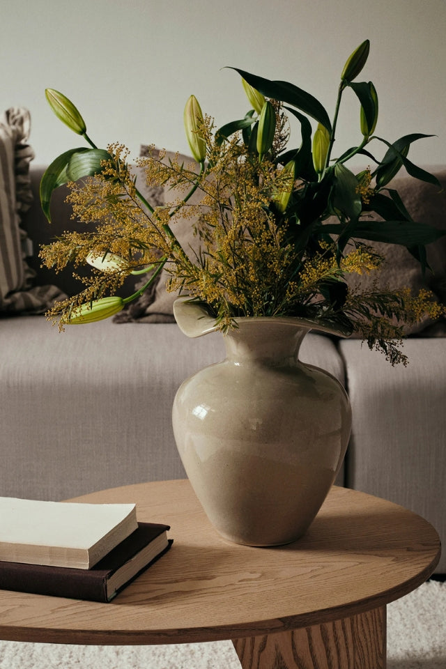 Vase Florentina - Glossy Beige