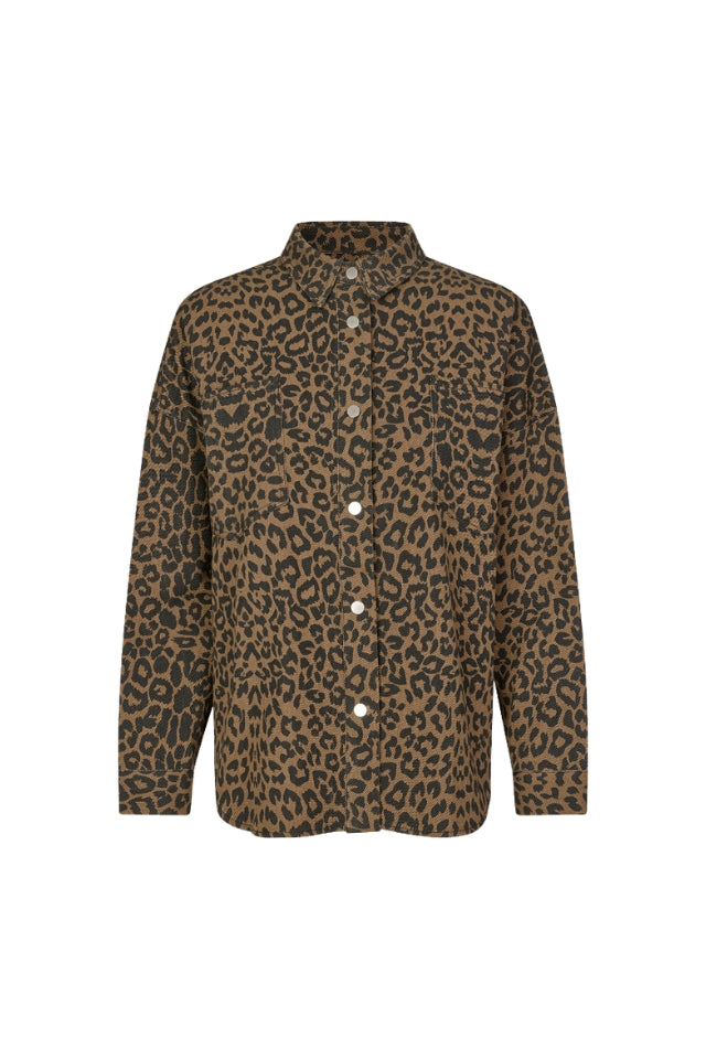 VeidaLL Shirt Long Sleeve - Leopard Print