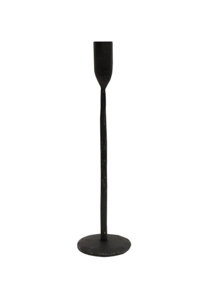 WH0009 French Country Dax Medium Candleholder Black