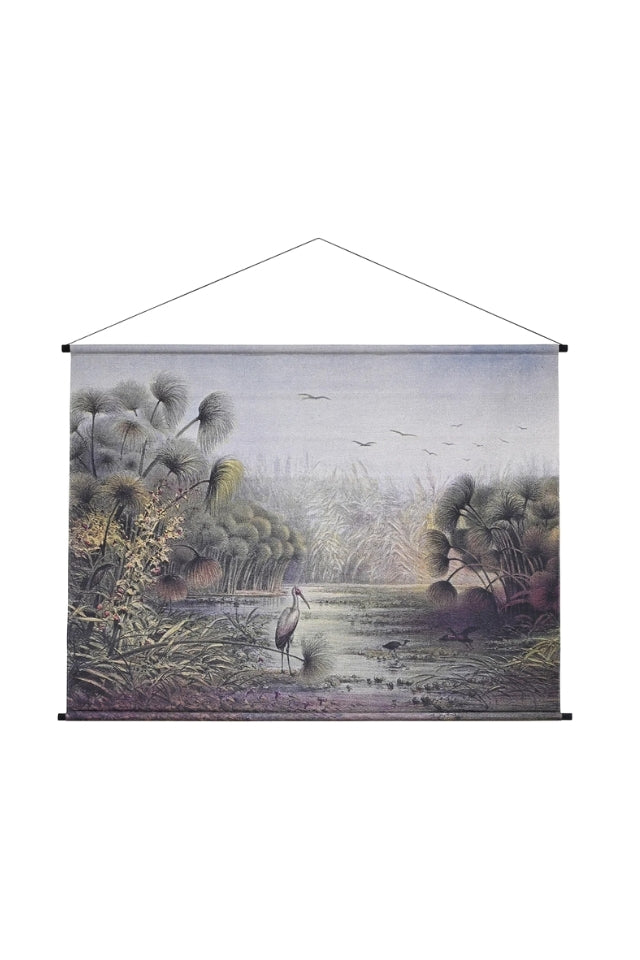 Hanging Canvas Wall Art - Heron Hideaway Landscape