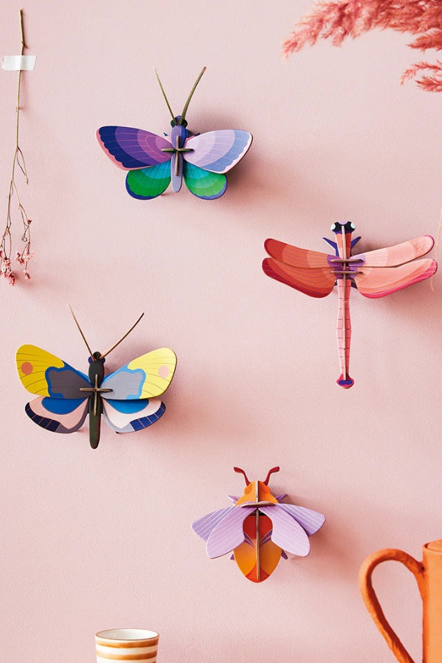 Wall Art Butterflies - Ruby Dragonfly