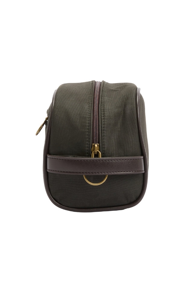 Wax Washbag - Olive/Beacon