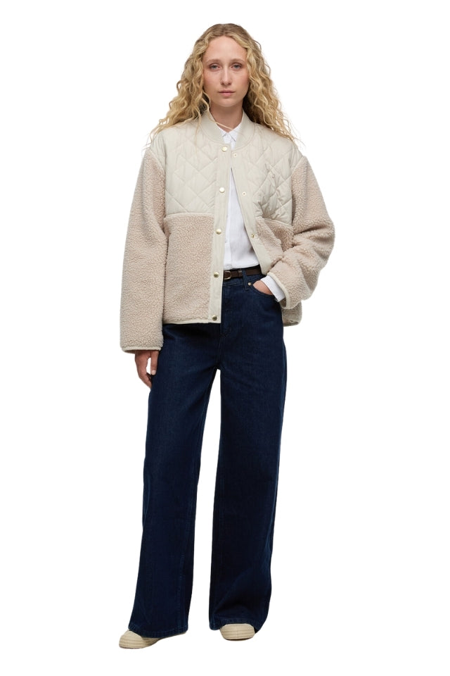 Wetherby Fleece - Oatmeal/Silver Cloud