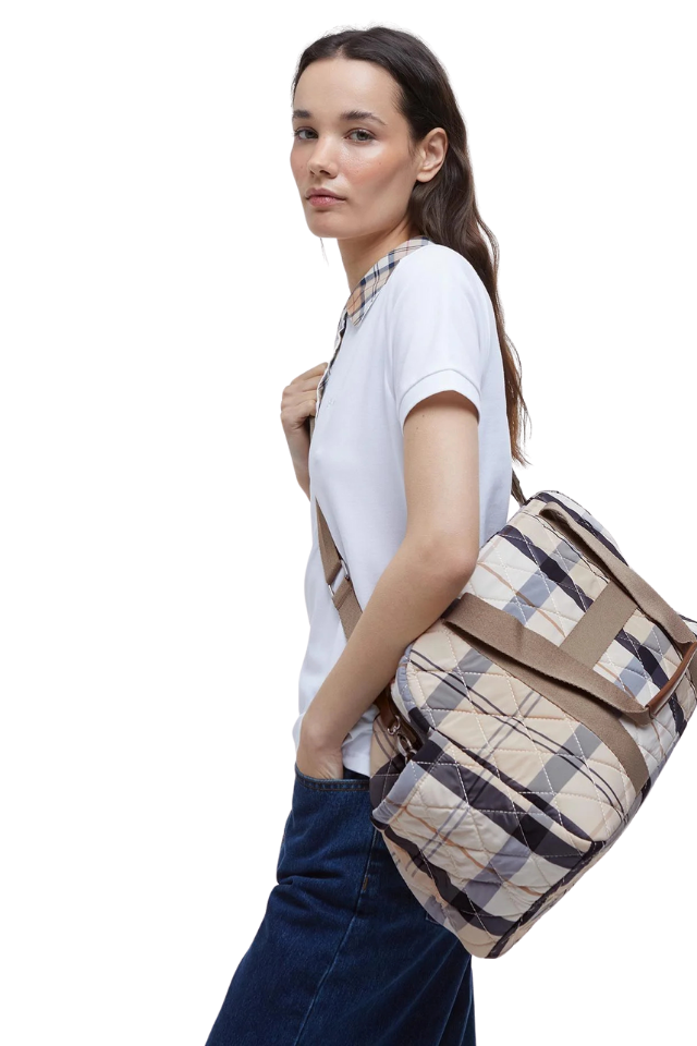 Wetherham Quilted Overnight Holdall Bag - Safari Tartan