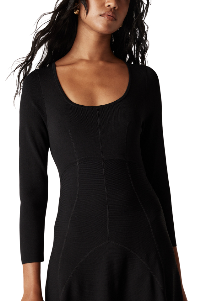 Winter Crepe Bodice Dress