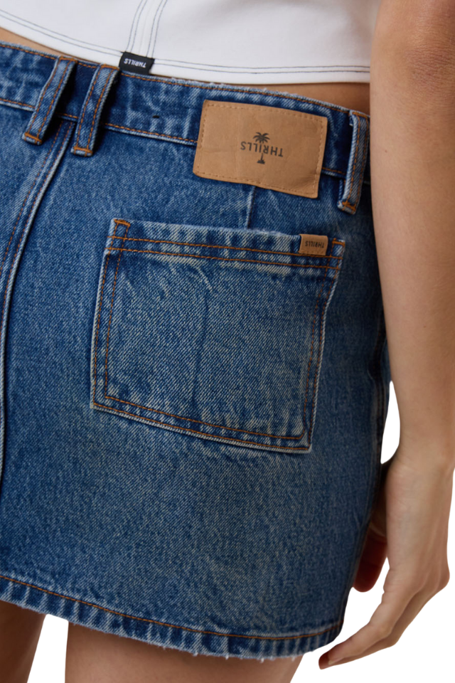 Wyatt Skirt - Vanish Mid Blue