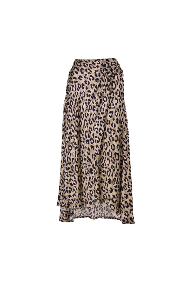Zahara Print Skirt - Leopard Print