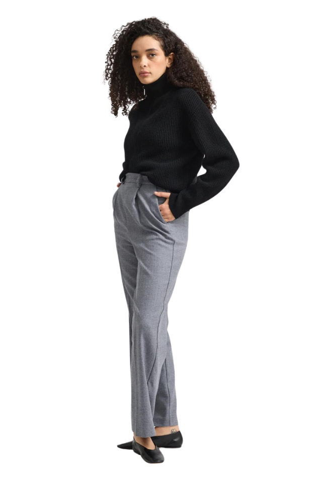 Zip Through Rib Knit