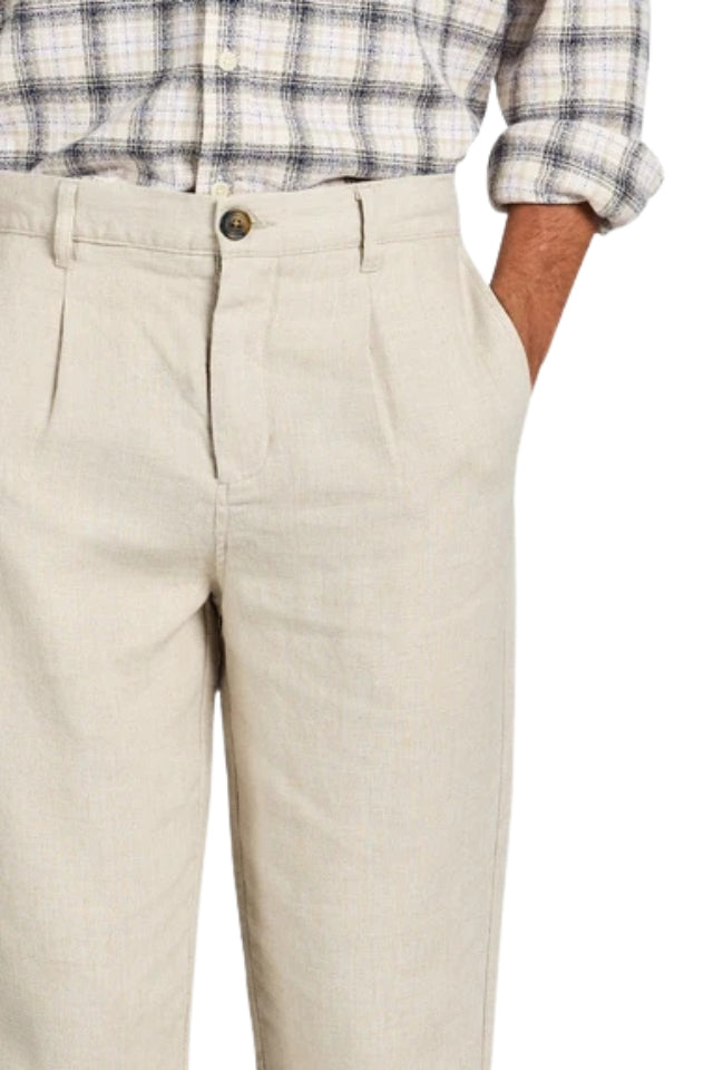 Dean Linen Chino - Oatmeal