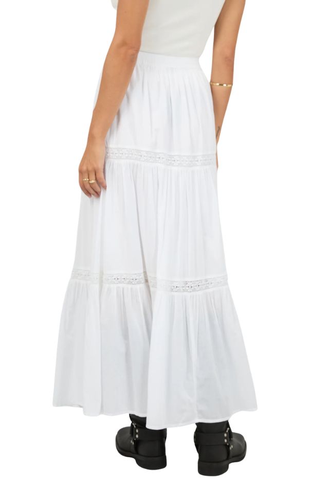 Lumi Maxi Skirt - White
