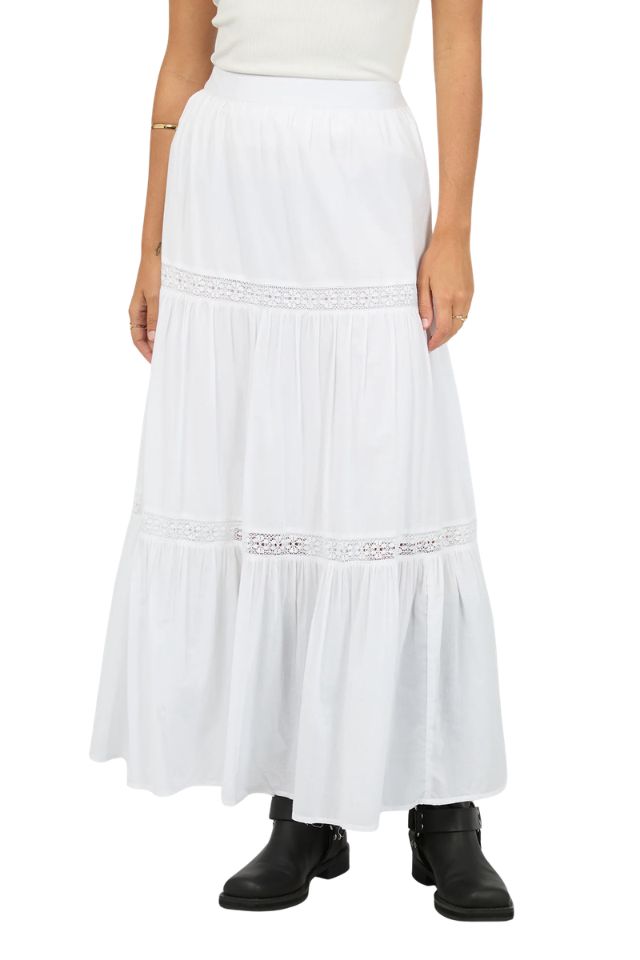 Lumi Maxi Skirt - White
