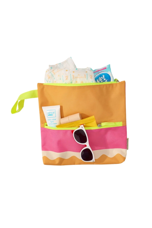 Beach Wet Pouch - Riptide Pink