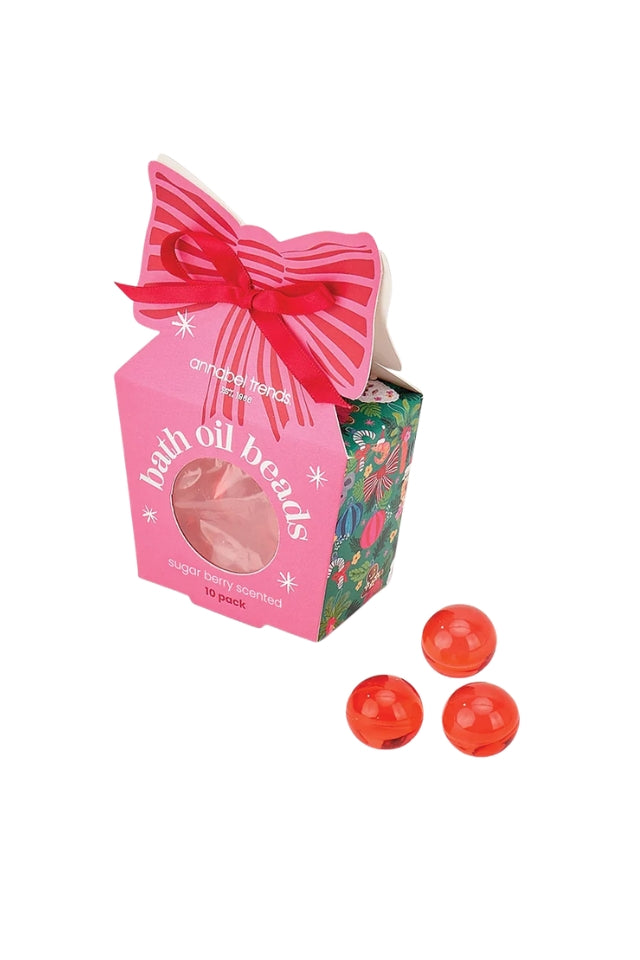 Christmas Bath Oil Beads - Festive Cherry