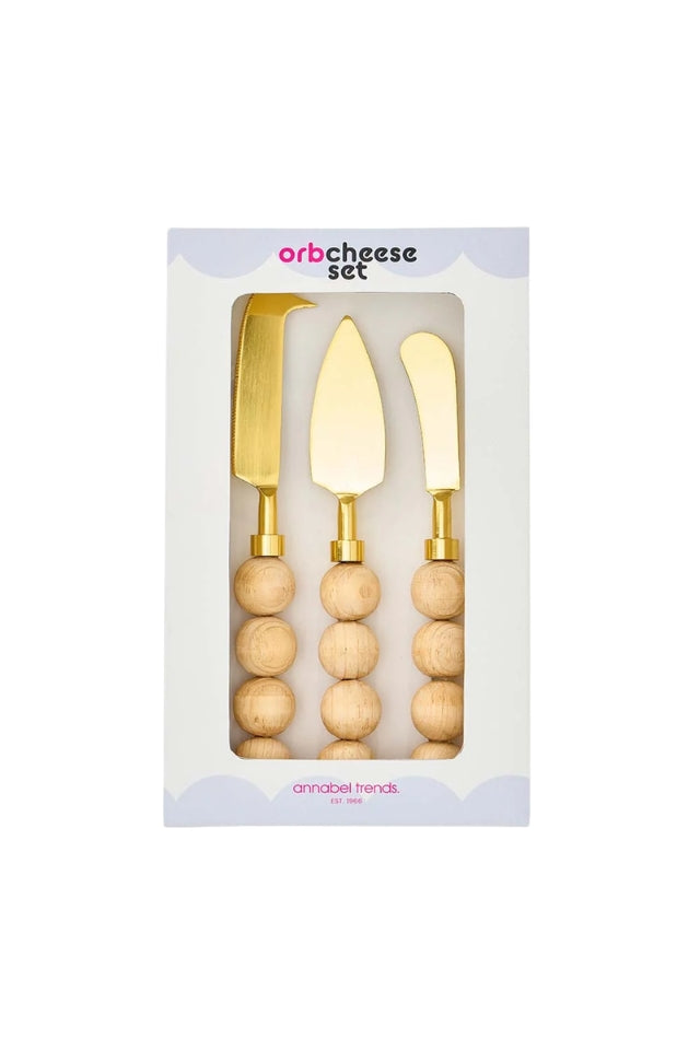 Orb Cheese Knife - Set of 3 - Natural