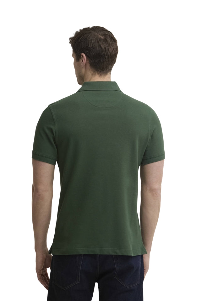 Tartan Pique Tailored Polo Shirt - Sycamore