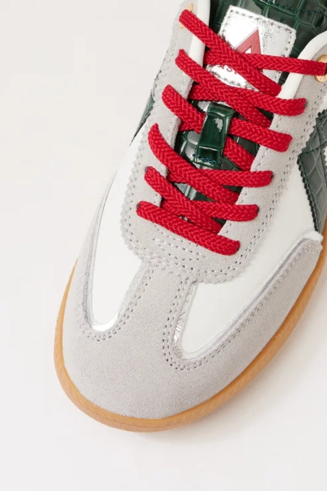 Elite Classic - White Green, Croc Red