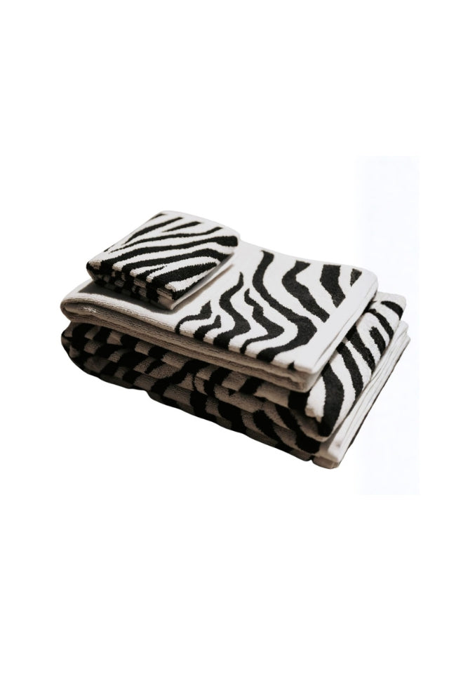 Jacquard Bath Towel - Zebra