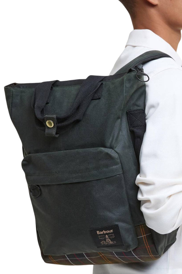 Field Tartan Wax Backpack - Dark Classic Tartan
