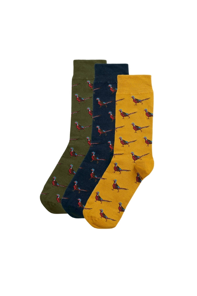 Pheasant Socks Gift Box - Forest Mist