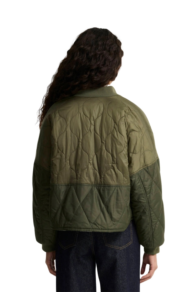 Ravenshill Reversible Quilted Jacket - Olive/Fern/Ancient