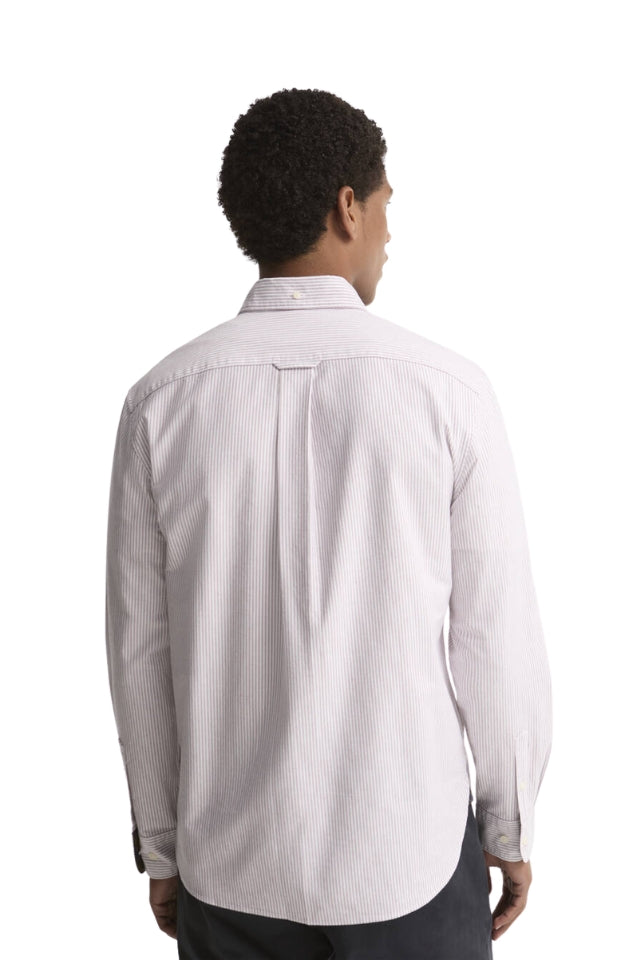 Authentic Striped Oxford Shirt - Dk Red
