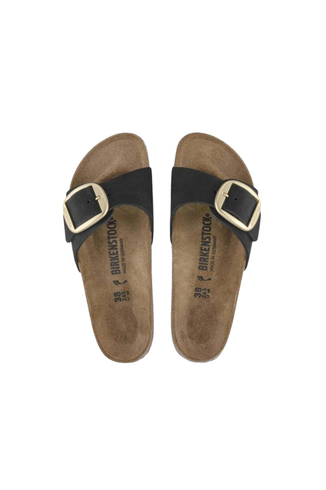 Madrid Big Buckle Nubuck (Regular) - Black