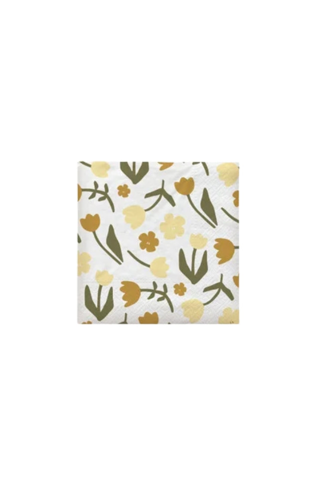 Paper Napkin Rosita - White/Yellow