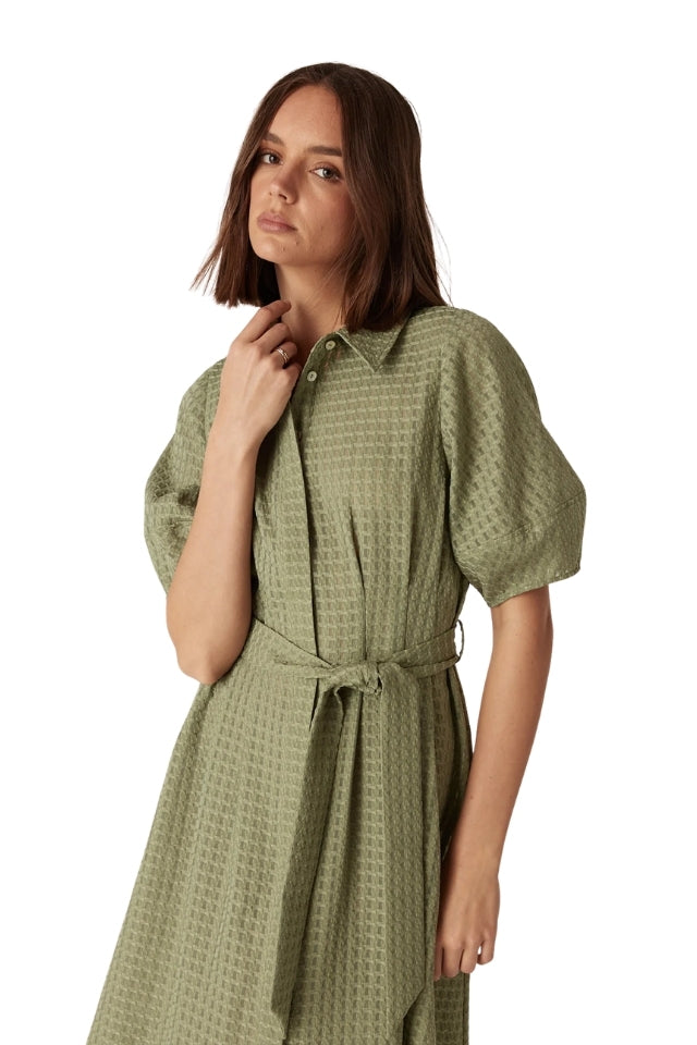 Alana Midi Dress - Olive