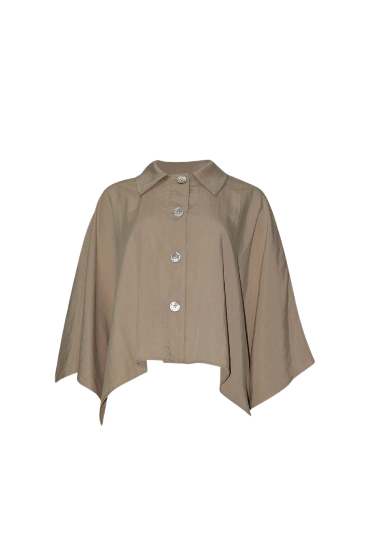 Abby Cape Jacket - Clay