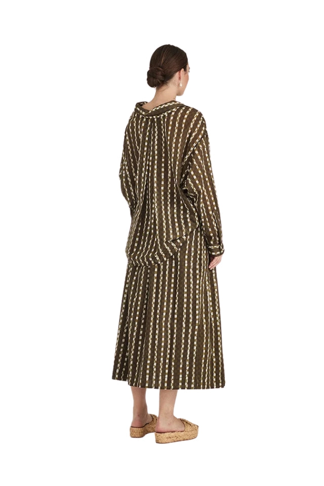 Becca Print Shirt - Olive Print