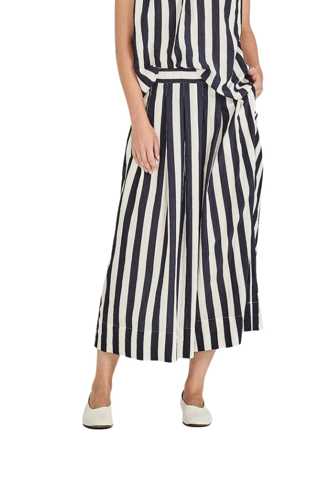Bellamy Striped Skirt - Navy Stripe