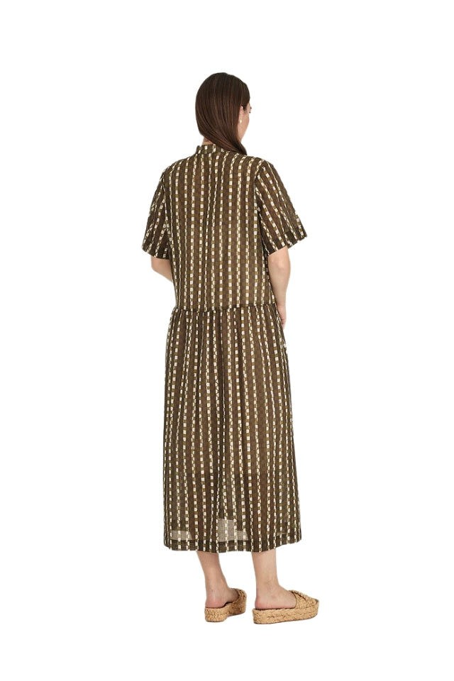 Caro Print Dress - Olive Print